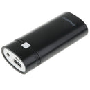 USB Power Bank Battery Charger Case DIY Box With LED Light for Phone black