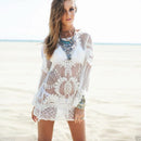 Sexy Women Swimwear Bikini Beachwear Swimsuit Cover Up Kaftan Summer Lace Dress