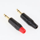 2Pieces 3.5mm Mono Male Repair Earphones Audio Solder Jack Plug Adapter