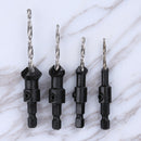 4pcs/set Carpentry Countersink Drill Bit Set Woodworking Tools #6 #10 #13 # #gib