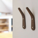Black Walnut Clothes Hanger Japanese-Style Wall Mounted Coat Hook Decorativ
