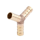 5 Pcs Brass Y-Shape 3 Ways Hose Barb Fitting Adapter Coupling for 10mm Tube E8K7