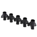 Lot of 5 Anti-skid Rubber Cane Walking Stick Crutch Walker Tips End Feet Set