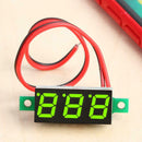 0.28 inch Digital Direct Voltage Gauge Head 2 Line DC4-30V (Yellow Green)