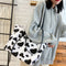 Milk Cow Print Women Shoulder Bags Ladies Large Capacity Handbag Daily Tote
