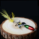 5X(Long Casting Spinner Bait Fishing Lure Double Tail Propeller Trout Carp I6Y1)