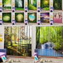 2x Blackout Window Curtain Darkening Bath Drape Voile Sheer w/ Hook Ring 01