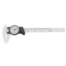 150 mm 6 inch Dial Caliper Plastic Vernier Meter Outside Inside   Black