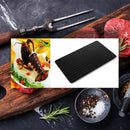Kitchen Black Metal Fast Defrosting Meat Tray Thawing Plate 23 X 16.5cm