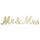Mr & Mrs Sign Wedding Sweetheart Table Decorations for Wedding Photo Props  Q2X7