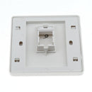 RJ45 RJ11 Face Plate Wall Socket Ethernet Single Gang 1 Port with Keystones
