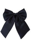 Cadet Blue Women Adjustable Pure Color Women's Bow Tie