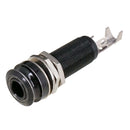 Brass Threaded Cylinder Output Jack Barrel fit for Electric Guitar Black