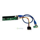 SN9F USB 3.0 PCI-E Express 1x to 16x Extender Riser Card Adapter SATA Power Cabl