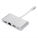 Type-C Hub Adapter To HDMI 4K RJ45 Hub 4 in 1 4K Audio Converter For Macbook