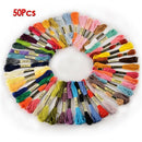50 skeins embroidery floss embroidery 8m 6-ply Multicolor color colorful I3C3