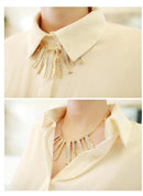 Fashion Jewelry Crystal Chain Statement Collar Bib Pendant Chunky Necklace
