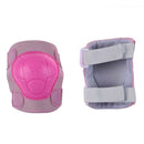 Skating Gear Knee Elbow Pads Wrist Support Set Pink for Children