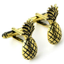 Fruit Pineapple Cuff Links Golden Luxury Metal Cufflinks Men'S Fashion Shir F1Z7