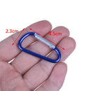 5X aluminum carabiner D-ring key chain clip snap hook-karabiner campingkeyring3C