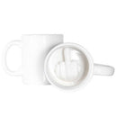 Design White Middle Finger Mug Novelty Style Mixing Coffee Milk Cup Funny C
