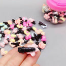 50x Mini Flat Metal Single Prong Alligator Hair Clips Barrette Findings 24mm