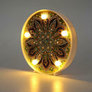 DIY Special Full Drill LED Diamond Painting Light Mandala Cross Stitch Lamp