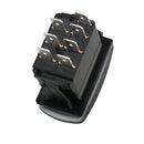 1x 12V Rocker Toggle Switch Blue LED Winch 7P In Out Light Car Momentary SPDT