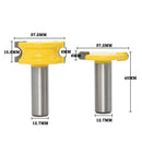 2pc 1/2" Shank 1-1/2" Dia Flute and Bead Router Bit Woodworking Cutting Tool