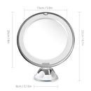 10X Magnifying Lighted Vanity Makeup Mirror With Natural White Led, 360 Deg J6B6