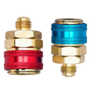 Pair Car Automotive AC R134A System Quick Couplers Connectors Adapter 1 TIM