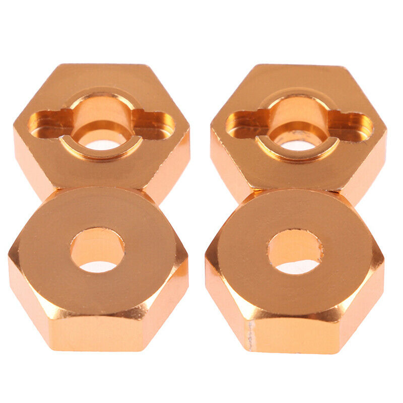 4Pcs 12mm Aluminum Wheel Hex Nut With Pins Drive Hubs 4P HSP 102042 1/10B Gn
