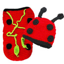 Newborn Baby Photo Props 2pcs Costume Knitted Stitching Sleeping Bag Hat
