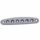 1 Pcs Electric Guitar Bridge String Thru Body Ferrules Bushing Plate - Silv