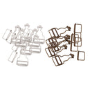 Set of 12 DIY Dungaree Fasteners Clip/Brace Buckles for Suspenders 32/33mm