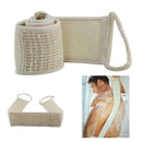 Exfoliating Bath Scrubber Strap Shower Back Loofah Brush Spa Sponge Scrubs P5V4