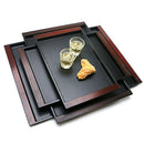 Plastic Food Breakfast Tray Cup Tea Serving Tray Sushi Platter Plate 17''