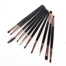 15 Colors Makeup Shimmer Matte Eyeshadow Palette+20pcs Brushes coffee