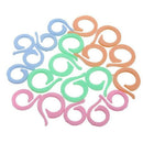 20pcs Colorful Crochet Locking Stitch Marker Knitting Ring Maker Holder Set X9J4