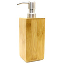 Bamboo Liquid Pump Soap Automatic Refillable Bottles Lotion Dispenser Hand-