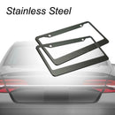 2pcs 12in x 6in Stainless Steel Car Auto License Plate Frame Covers Kit A