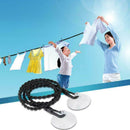 Portable Travel Camping Clothesline Washing Clothes Line Washing Hanger B5T3