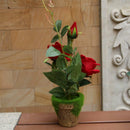 Vivid Artificial Flower Daisy Rose Floral Eglantine Bonsai Decor Red