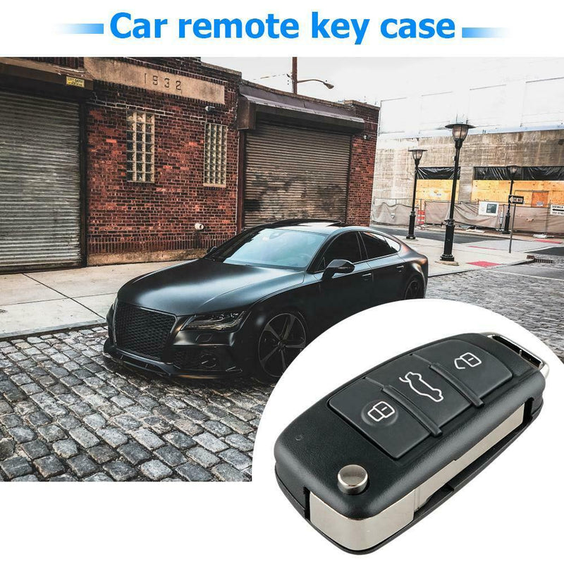 Car Remote Key Shell 3 Button Flip Folding Key Case Blank for Audi A3 A4 A6 A