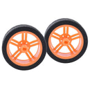 6x Smart Rubber Tire TT Motor Car Wheel For Robot Car RC