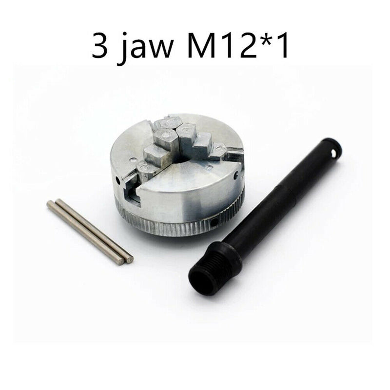 Z011 Mini Lathe Drill Zinc Alloy Three Jaw Chuck Clamp with Connecting Rod