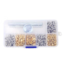 1 Box Double-sided Cap Rivets Round Craft Snap Fastener Press Button (03) A