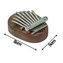 8 Keys Mini Kalimba Sansula Thumb Piano Mbira Solid Toys Wood Gift Christma A6S2