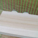 Pet Bird Parrot-Chew Toys Wood Hanging Swing-Cages Parakeet Stand Platform D1J4