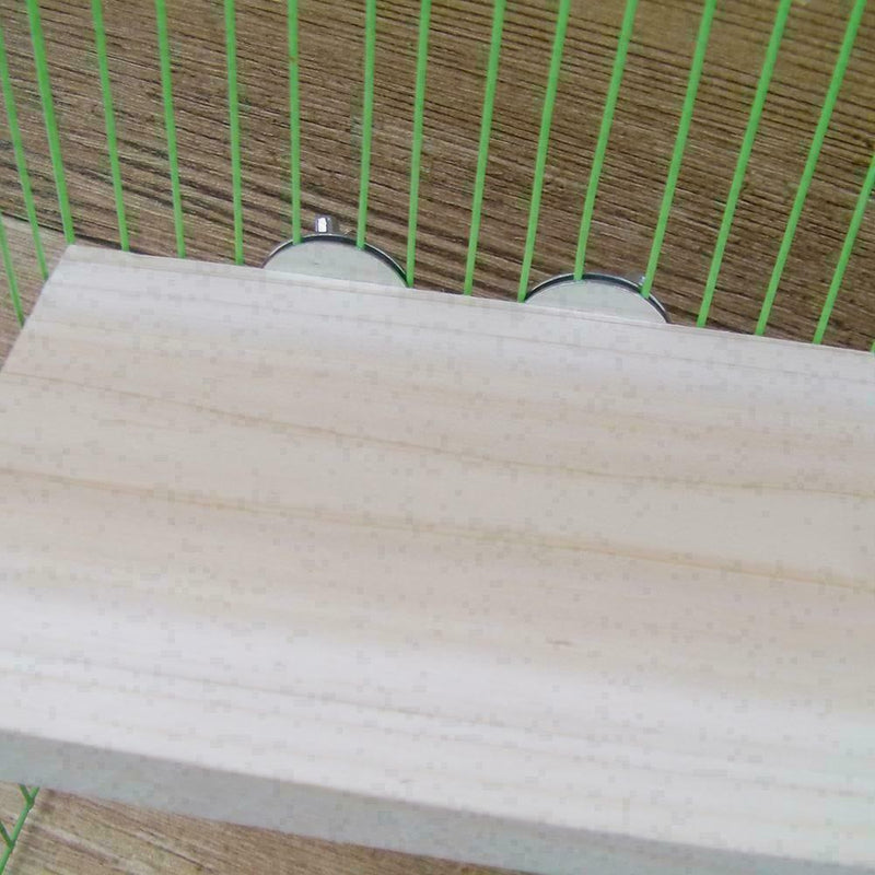 Pet Bird Parrot-Chew Toys Wood Hanging Swing-Cages Parakeet Stand Platform D1J4